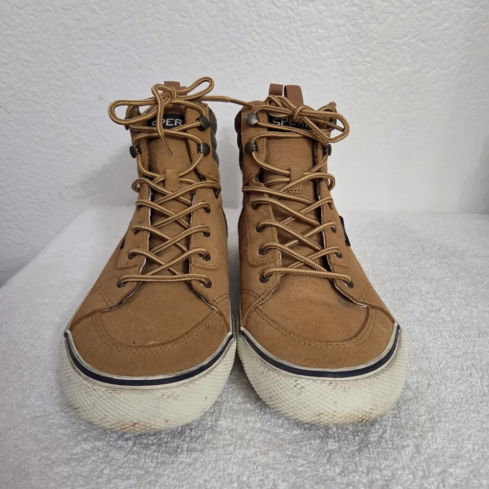 Sperry Men's Striper Storm Hiker Sneaker Boots Size 8 Tan